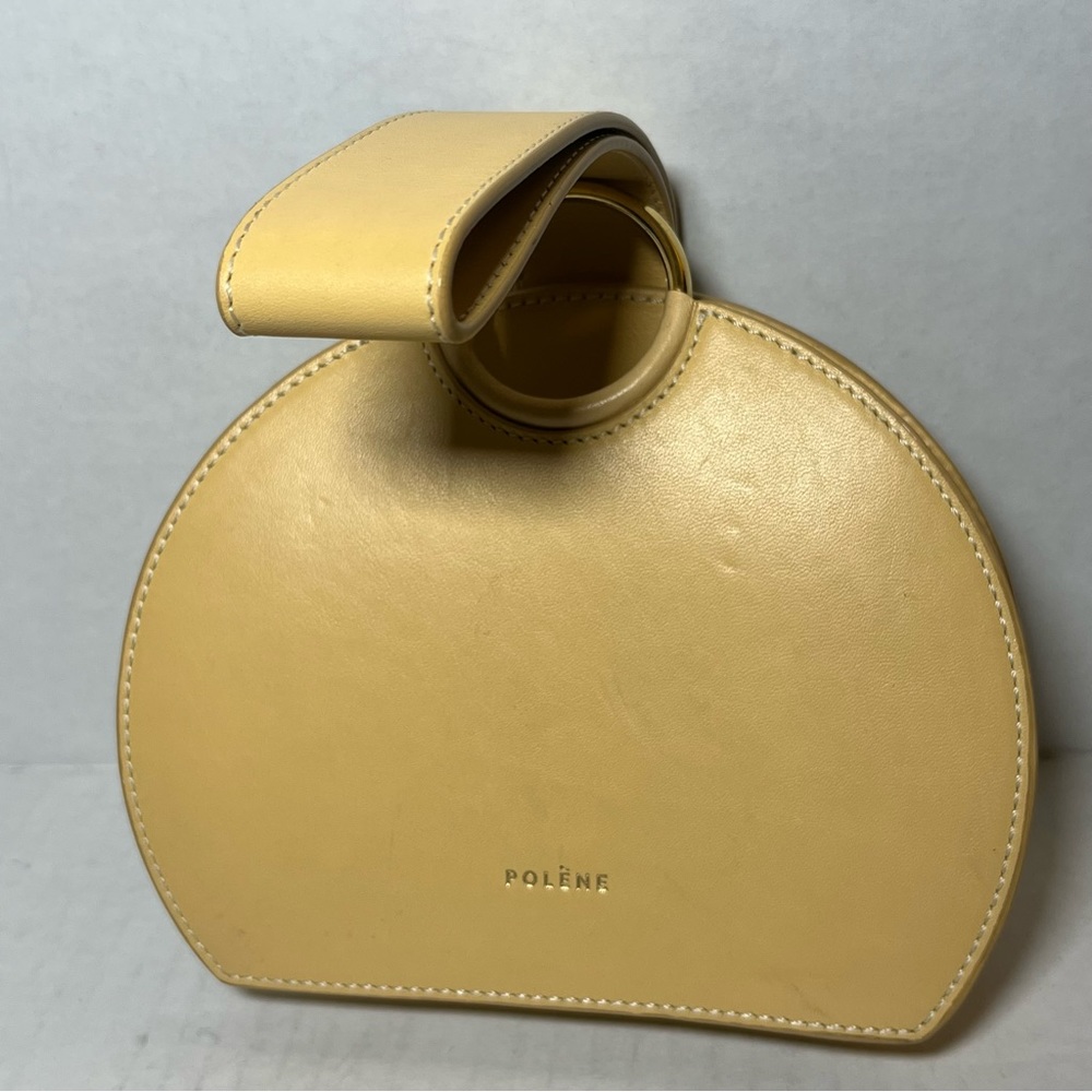 Polene Yellow Leather Bag